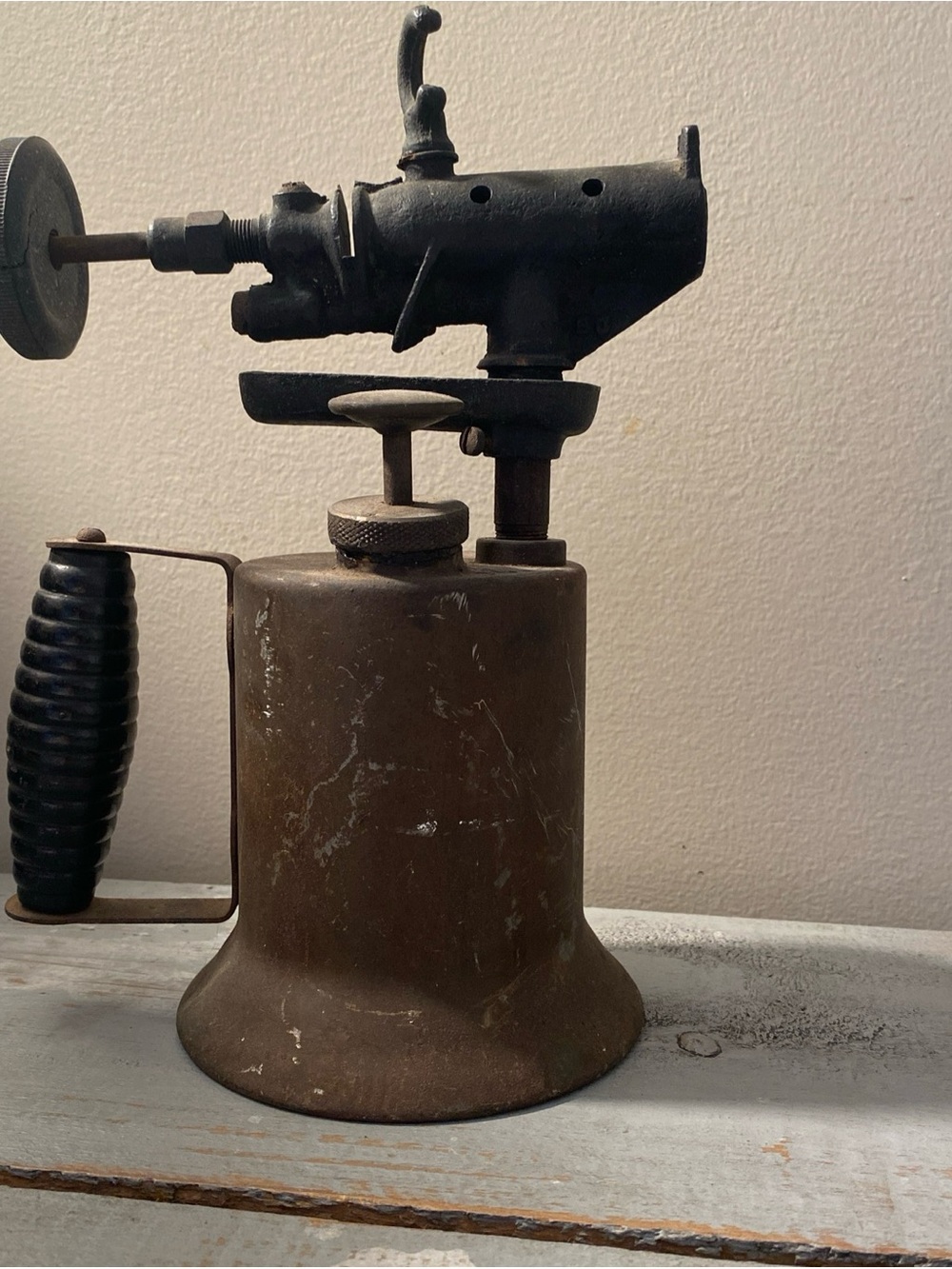 Antique Fulton Gasoline Blowtorch Plumber Soldering Torch Industrial Decor